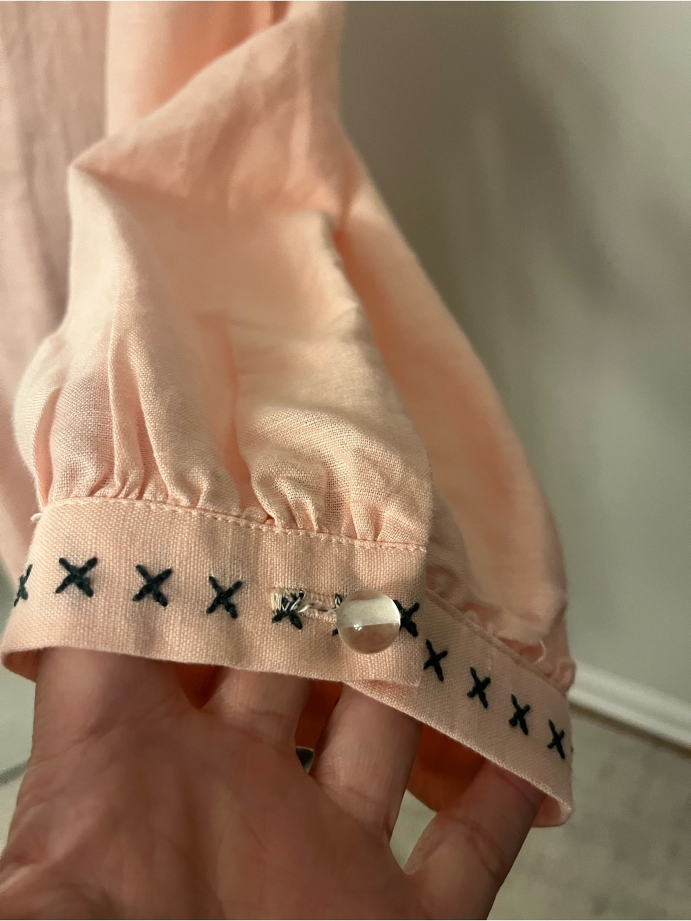 Tuckernuck Pale Pink Embroidered Ruffle-Neck Dress - Picture 3 of 10